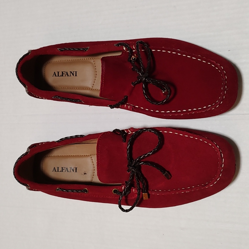Men's Alfani Red Suede Shoes size 11          Make An Offer